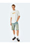 Short Sleeve Viscose Blend Crew Neck Oversize Back Printed T-Shirt - 2