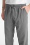 Men's Hambez Elastic High Waist Comfortable Fit 100% Natural Cotton Raw Cloth Sweatpants Bottom Pants 2188 - 5