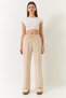 Women's Stone Waist Elastic Tie-Waist Double Palazzo Trousers 4009 60271030 - 2