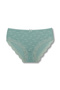 6 Pack Cotton Lace Front High Waist Plus Size Women's Panties - 5