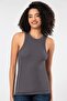 Weweus Anthracite Viscose Camisole Halter Neck Ribbed Look Athlete Body T-Shirt 2107 - 6