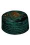 Green Tuğra Felt Skullcap - T054 with Molded and Blind Detail - 5