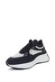 Black Color Denim Knitwear Material Lace-Up Sneakers Women's Sports Shoes between Sizes 36-40 - 3