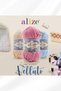 Alize Velluto Velvet Hand Knitting Rope Cardigan Booties Home Boots Scarf Hat Blanket Slippers 3 Pieces - 3