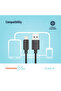 Blue 3A Pd Usb A To Lightning Pvc Cable 1.2M - Black - 2