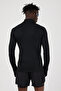 Velocy Men's Long Sleeve Thermal Running Shirt Ski Underwear Black - 3