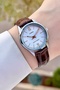 Case Silver Cord Brown Color Women's Wristwatch - 5