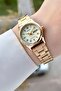 Gold Color Calendar Women's Wristwatch - 2
