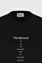 Men's DARK BLACK Long Fit Slim Fit Crew Neck 100% Cotton Printed T-Shirt - 7