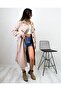 Women's Melton Belt Pack Double Pocket Buttoned Long Oversized Lumberjack Shirt Tunic Dress 3280350 - 2