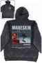 Unisex Maneskin Back Printed Hooded Washable Sweatshirt, Oversize Music Band Themed Hoodie