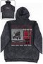 Unisex the Warning Back Printed Hooded Washable Sweatshirt, Oversize Rock Band Themed Hoodie