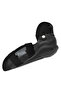 Black Articulated Moto Cycle Knee Pad - Striped - 3