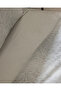Elaine King Size 100% Cotton Printed Satin Bed Sheet Pieces Duvet Cover Set - Stone - 6