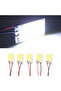 5 قطع من رقائق COB 18 LED البيضاء لمصابيح إضاءة القبة الداخلية للسيارة لمحول T10 Festoon 12 فولت ... - 7
