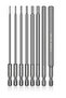 8Pcs 1/4" Hex Shank Head Allen Wrench Screwdriver Socket Bit Metric Magnetic Screwdriver Bits Set - 8