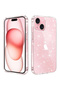 جراب شفاف لامع لهاتف iPhone 15 Pro Max 14 Plus 13 Mini 12 11 X XS XR SE 2022 2020 8