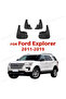 واقيات الطين المصبوبة على طراز OE لسيارة Ford Explorer 2011-2019 2018 2017 2016 2015 واقيات الطين والرذاذ