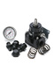 Universal Aluminum Fuel Pressure Regulator AN8 Feed & AN6 Return Line W/ 0-160PSI Gauge Set 3-20 ... - 7