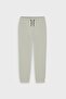 Men's Beige Standard Fit Regular Cut Comfortable Sports Sweatpants with Elastic Waist and Legs - 6