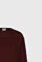 Men's Red Anti-pilling Non-pilling Standard Fit Crew Neck Textured Knitwear Sweater - 7
