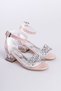 Pink Transparent Stone Girl's Evening Dress Shoes - 2