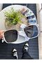 Set of Two Vintage Transparent Grey-Rose Sunglasses Women's Sunglasses Men's Sunglasses Uv-400 C - 5
