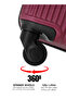 Neutro 3 Pieces ABS Luggage Trolley Set -Burgundy - 2