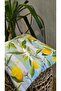 Lemon Pattern - Plain Panoroma 4-Piece Decorative Throw Pillow Cover 45X45 - 4
