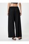 Oversize Trousers with Double Breasted Tie Detail and Slits - 4