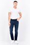 بنطلون جينز رجالي قابل للتمدد بقصّة Slim Fit، أزرق داكن - 4
