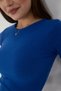Women's 3-Piece Corded Cotton Crew Neck Knitted Camisole Crop T-Shirt - 7