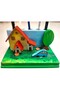 Decorative Wooden Village Concept Pen Holder – a Warm Touch to Your Desk - 4