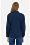 Women's Navy Blue Shirt Long Sleeve - 5