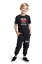 Hall of Fame Printed Boys' Short Sleeve Double Pocket Bottom-Top Suit - 2