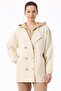 Camel Knitwear Coat - Double Collar Detail