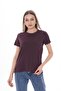 Women's Crew Neck Long Back Crew Neck Oversized T-Shirt 260023