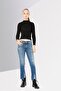 Women Super Skinny Fit Washed Denim , Blue - 2