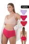 3 Pack Rib High Waist Women's Bato Panties - 7