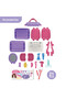 Role Play Beautician/Salon/Beauty Parlor Toy Set Satchel (21Pcs)-Purple, 3-In-1 Mode - 4