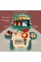 Role Play Shopkeeper/Supermarket Toy Set School Bag (36 Pcs)-Green, 3-In-1 Mode - 2