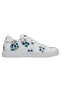 Women's Vegan Leather White Casual Sneakers - Stay Clever Design - 5