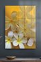 Glass Table White Lily Patterned