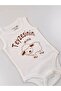 100% Organic Cotton Corded Combed Aunt's Little Lamb Baby Bodysuit - 3