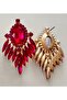 Stone Wedding/Engagement/Henna Night Fuchsia -Pink Earrings - 4