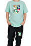 Dinosaur Printed Boy's Double Pocket Bottom-Top Set - 5
