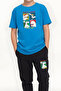 Dinosaur Printed Boy's Double Pocket Bottom-Top Set - 5