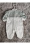White-Green Cute Bear Baby Girl's Jumpsuit - 5