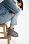 Women's / Girls' Boots Gray Mini Suede Boots with Fur Inside Winter Sole Model - 3