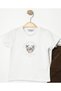 Stylish Shirted Striped Adjustable Waist Short Sleeve Shorts 3-Piece Set Children's and Baby Clothing Special Occ - 6